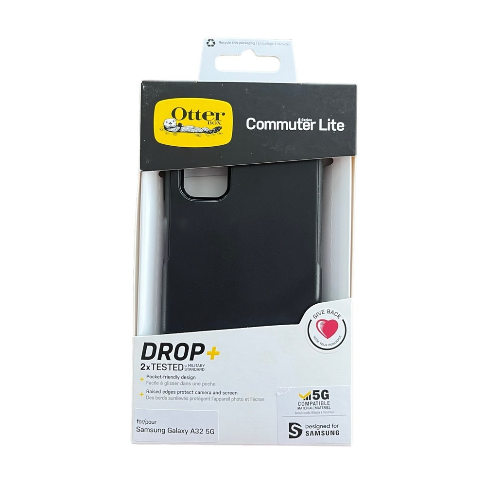 OtterBox‎ Commuter Lite Series Black Samsung Galaxy A32 5G Phone Case Drop +